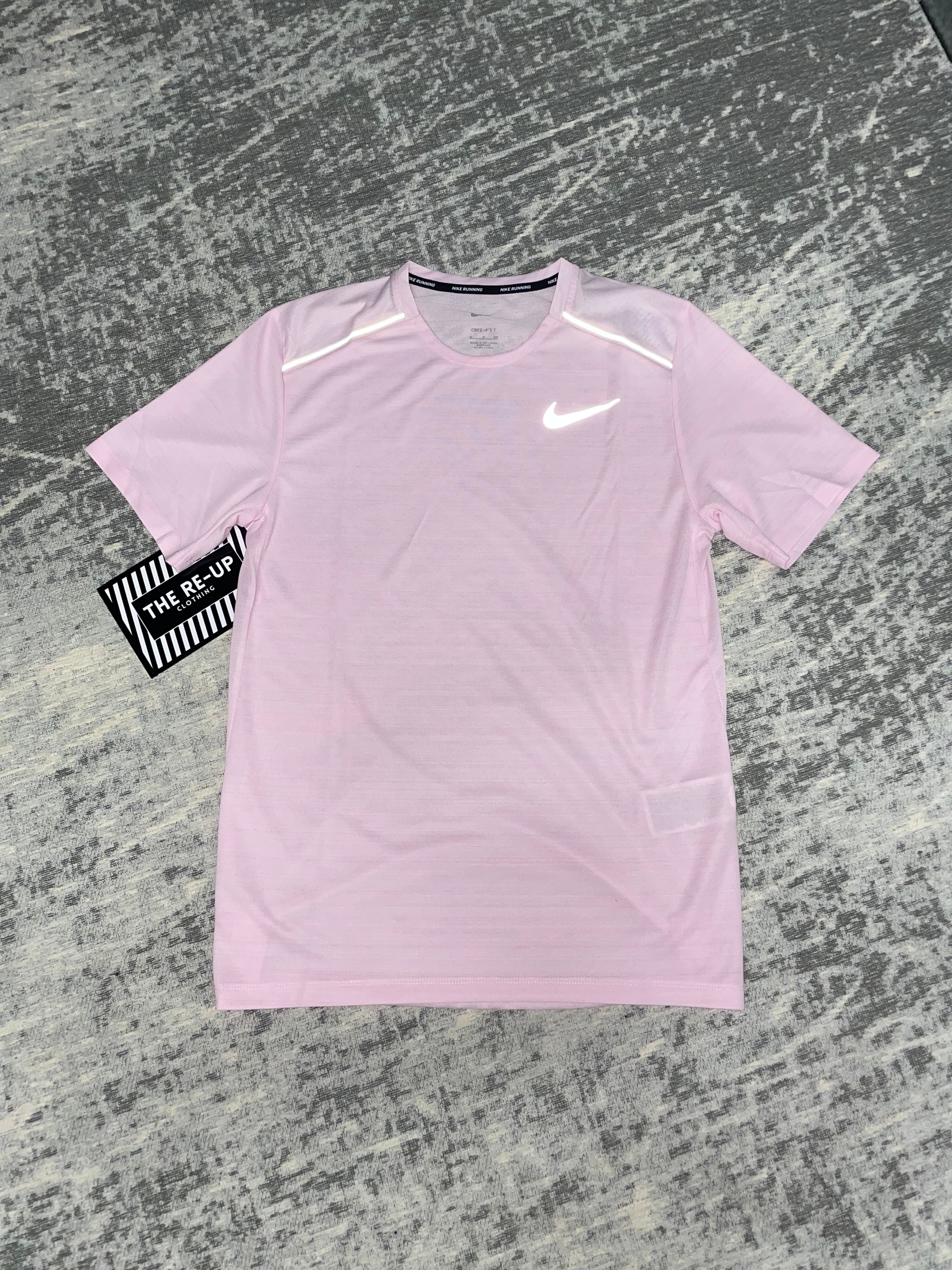 Nike Miler 1.0 T Shirt Pink Foam REUPCLOTHINGSTORE