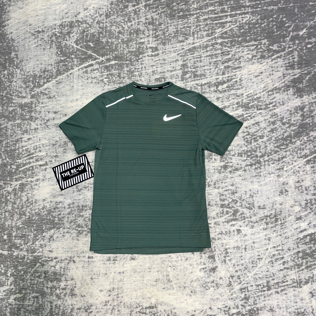 Nike Miler 1.0 T Shirt Forest Green REUPCLOTHINGSTORE