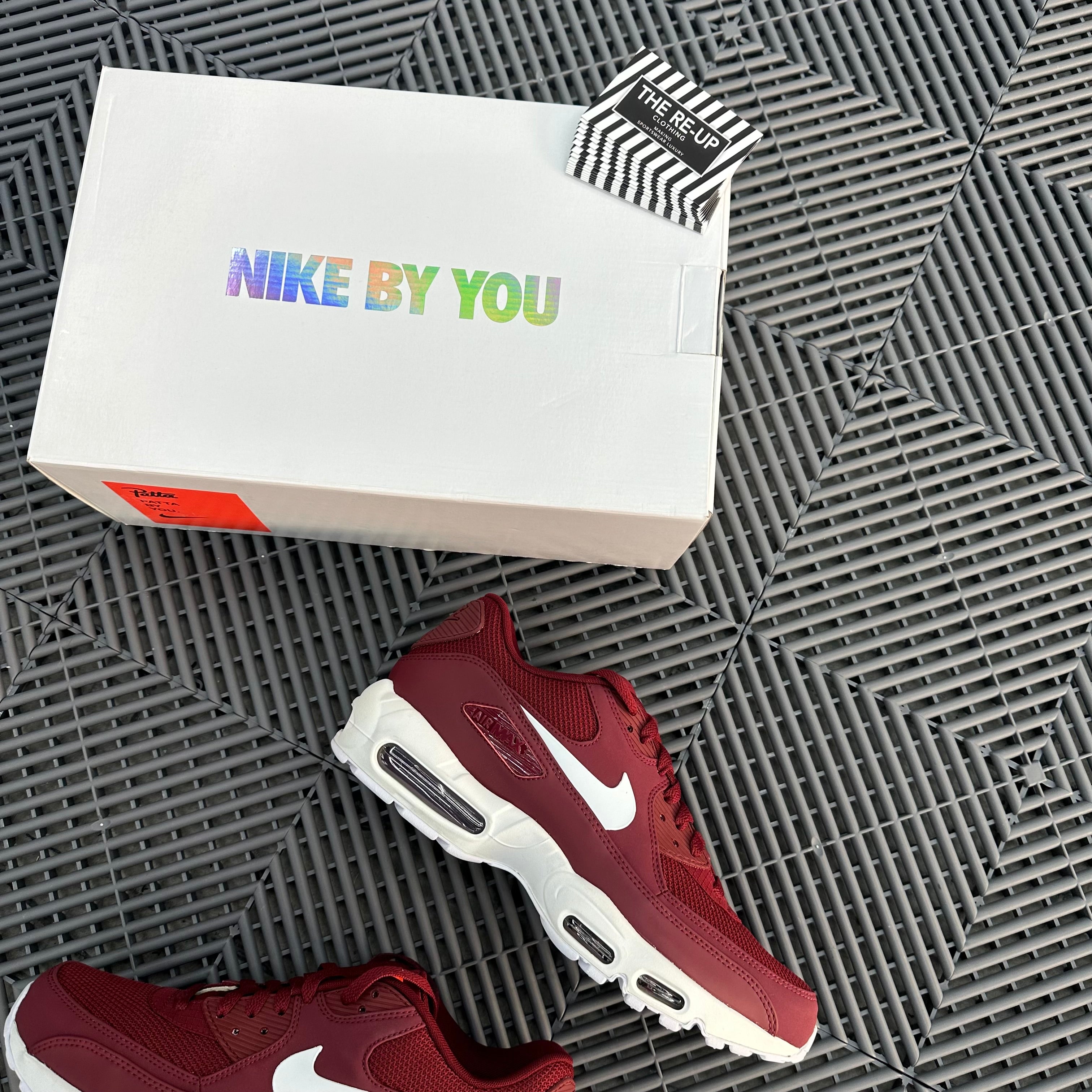 Nike By You Air Max 90 95 Patta 2018 Red White Orange REUPCLOTHINGSTORE