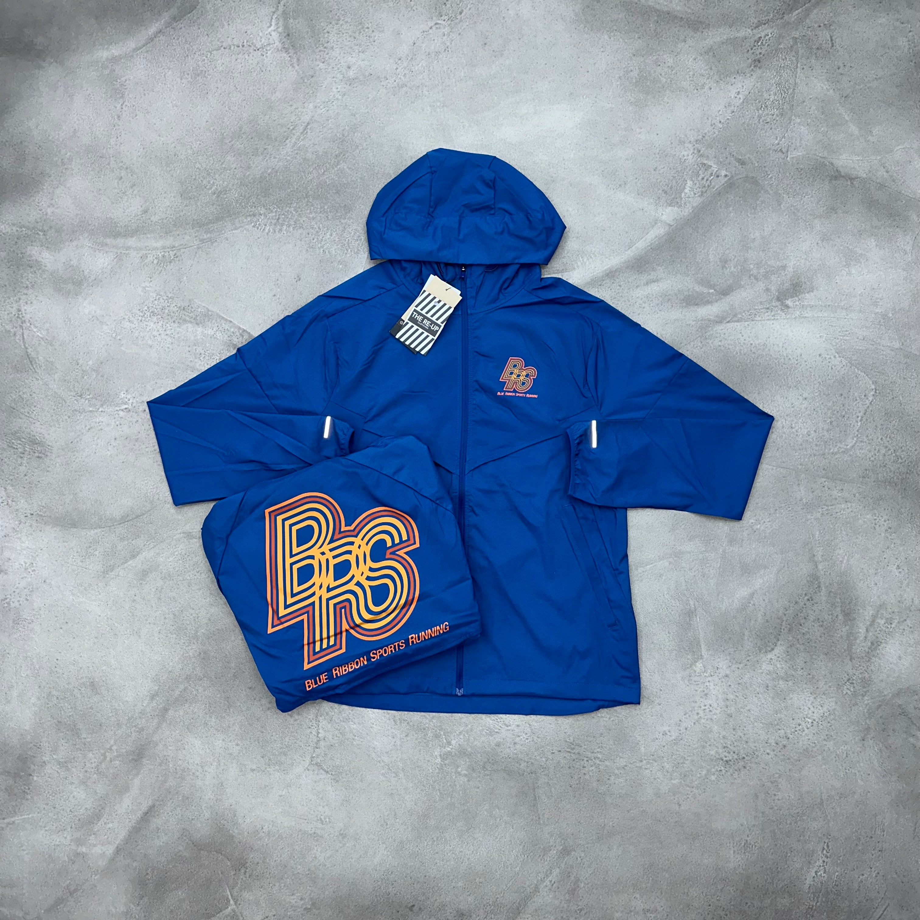 Nike Blue Ribbon Sports Running Jacket - Blue/Orange