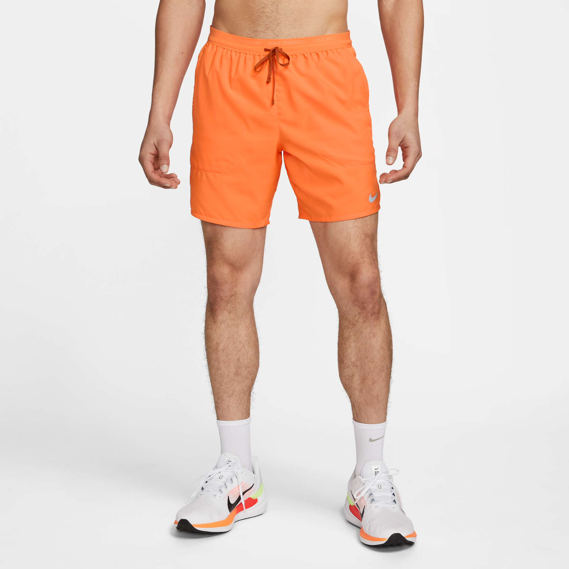 Nike orange shorts mens sales