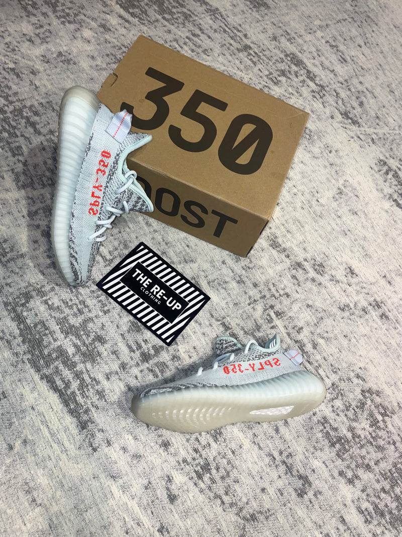 Light blue top yeezy 350